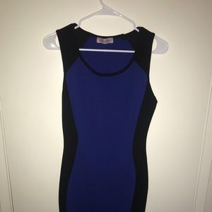 Black and Blue Professional Dress